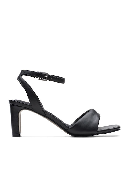 Seren65 Strap Leather Sandals Black