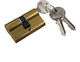 Cisa Lock Cylinder Logo 54mm (27-27) Gold