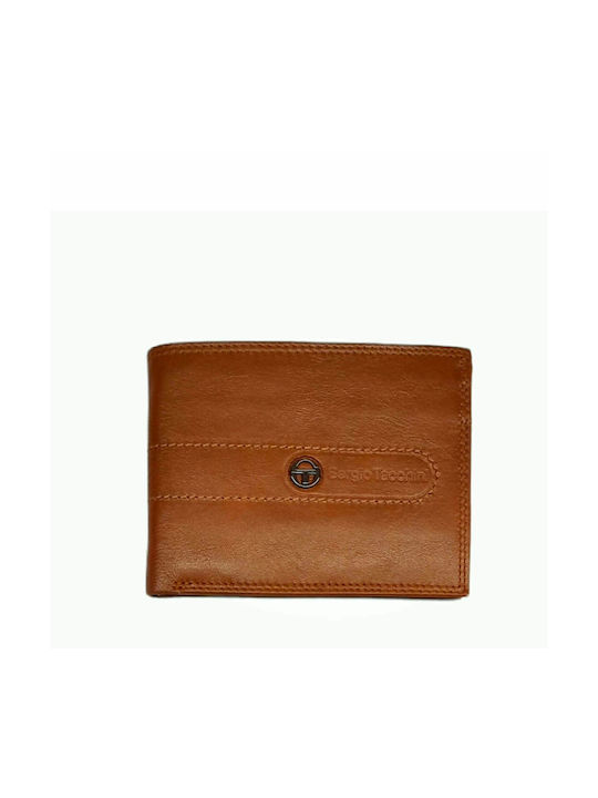 Sergio Tacchini Men's Leather Wallet Tabac Brown