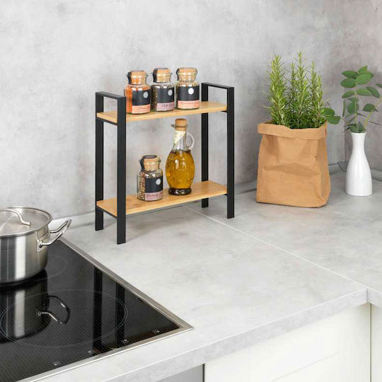 Wenko Επιτραπέζια Βάση Lou Ξύλινη 32x11x32εκ. Μαύρη