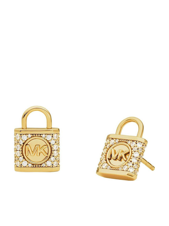 Michael Kors Premium Earrings made of Silver Gold Plated with Stones