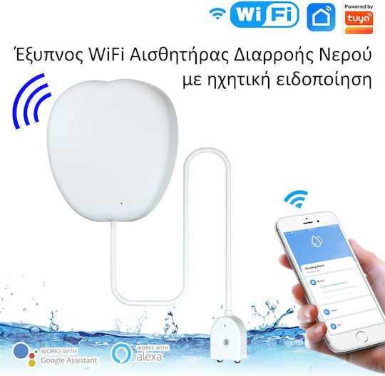 MOES WSS-JM-WL-A-EN Ασύρματος Ανιχνευτής Πλημμύρας Μπαταρίας Wi-Fi