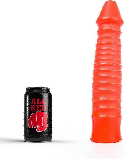 All Black Dingus Дилдо Червен 27см