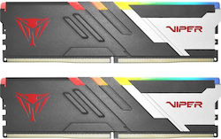 Patriot Viper Venom RGB 32GB DDR5 RAM με 2 Modules (2x16GB) και Ταχύτητα 6600 για Desktop