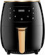 Cheffinger Heißluftfritteuse 4.5Es Schwarz 01AFRYBLK