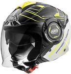 LS2 Cool Evo Black / White / Yellow Nt Y8 BM Motorradhelm Jet ECE 22.05 1300gr