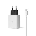 Google Ladegerät mit USB-C Anschluss und Kabel USB-C 30W Stromlieferung Weißs (GA02275-EU)