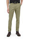 Trousers Chino Elastic in Slim Fit Green