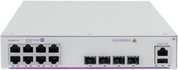 Alcatel Lucent OS2260-P10-EU Verwaltet L2 PoE+ Switch mit 8 Ports Gigabit (1Gbps) Ethernet und 4 SFP Ports