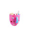 Plastic Organizer Wall Mounted with Suction Cup Pink