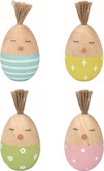 Moses Easter Egg Wooden Easter Egg Wooden (Μiscellaneous Colors)