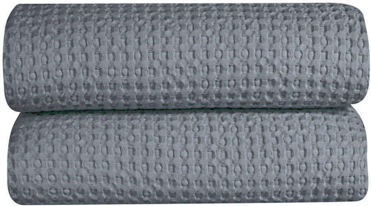 Kentia Илюзия Одеяло Пике Едно 170x250см Сиво