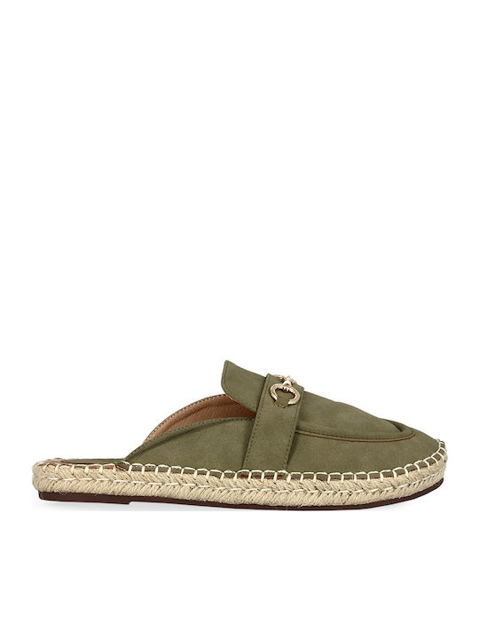 Parex Flat Mules σε Χακί Χρώμα