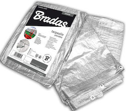 Bradas Waterproof Tarpaulin 120gr/m² 4x3m. Light Type Silver