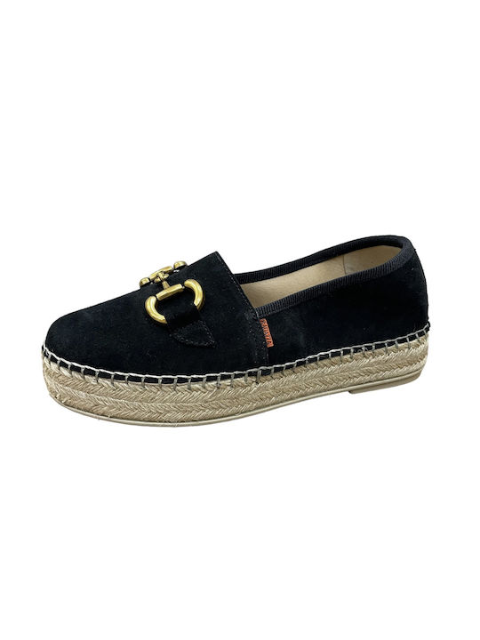 Ragazza Wildleder Damen Espadrilles in Schwarz ...