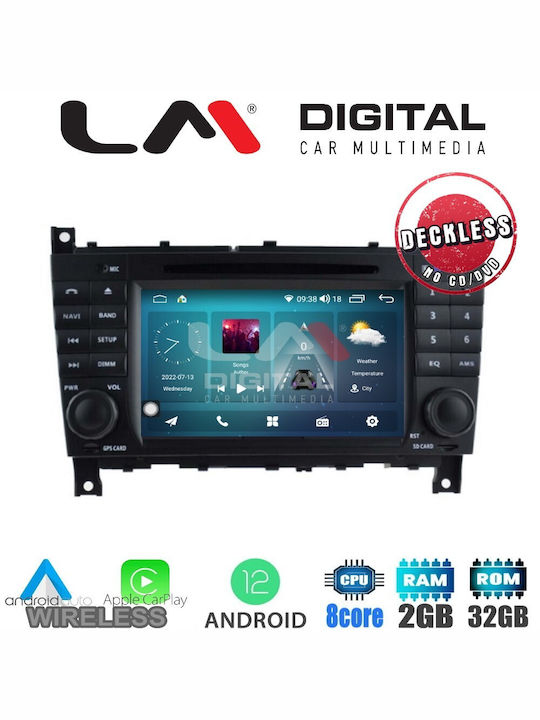 LM Digital Ηχοσύστημα Αυτοκινήτου για Mercedes-Benz CLC Class / C Class C Class / CLC Class (Bluetooth/USB/WiFi/GPS/Apple-Carplay/Android-Auto)