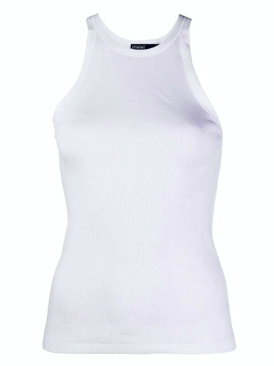 Ralph Lauren Women's Summer Blouse Cotton Sleeveless White