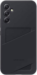 Samsung Card Slot Cover Umschlag Rückseite Silikon Schwarz (Galaxy A34) EF-OA346TBEGWW