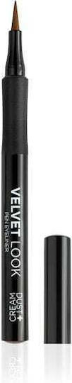 Dust+Cream Velvet Look Liquid Eye Liner Καφέ 1gr