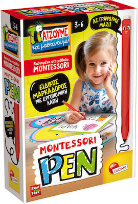 Lisciani Giochi Pen Montessori Educational Toy Letters & Numbers for 3-6 Years Old