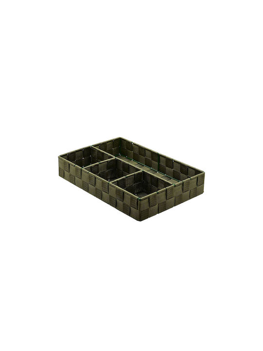 Estia Fabric Organizer Countertop Olive Green