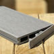 Showood WPC Cap for Garden Flooring Light Grey 15x2.5cm
