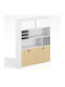 Bibliotecă Thesis Albă 160x40x200 cm EO921