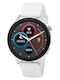3Guys 3GW4648 44mm Smartwatch with Heart Rate Monitor (White)