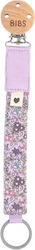 Bibs Clip Schnullerzubehör Liberty aus Stoff Chamomile Lawn Violet Sky