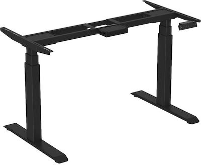 ErgoAction Action Desk Compact Folding Furniture Frame Electric made of Metal Suitable for Office in Black Color 70x60x69cm