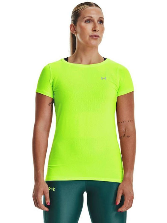 Under Armour Women's Athletic T-shirt Fast Drying Green