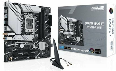 Asus Prime B760M-A WIFI Motherboard Micro ATX with Intel 1700 Socket