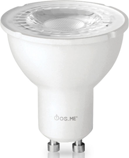 Fos me Λάμπα LED 6W για Ντουί GU10 και Σχήμα PAR16 Θερμό Λευκό 450lm Dimmable