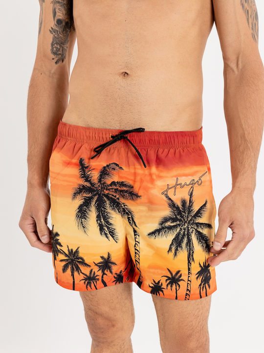 Hugo Boss Men's Swimwear Shorts Rin with Patterns