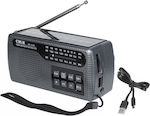 CMiK MK-245S Portable Radio Solar with USB Black