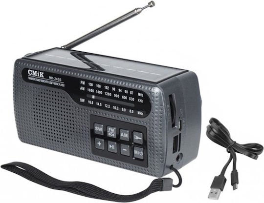 CMiK MK-245S Solar cu USB Negru