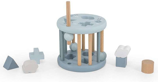 Label Label Jucărie de Sortare a Formelor Shape Sorting Wheel din Lemn pentru 12++ Luni
