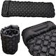 Gonflabil Single Substrat Camping 190x60cm Grosime 6cm în culoarea Negru