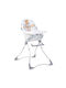 Lorelli Marcel Foldable Highchair with Plastic Frame & Fabric Seat Baby Blue Pilot