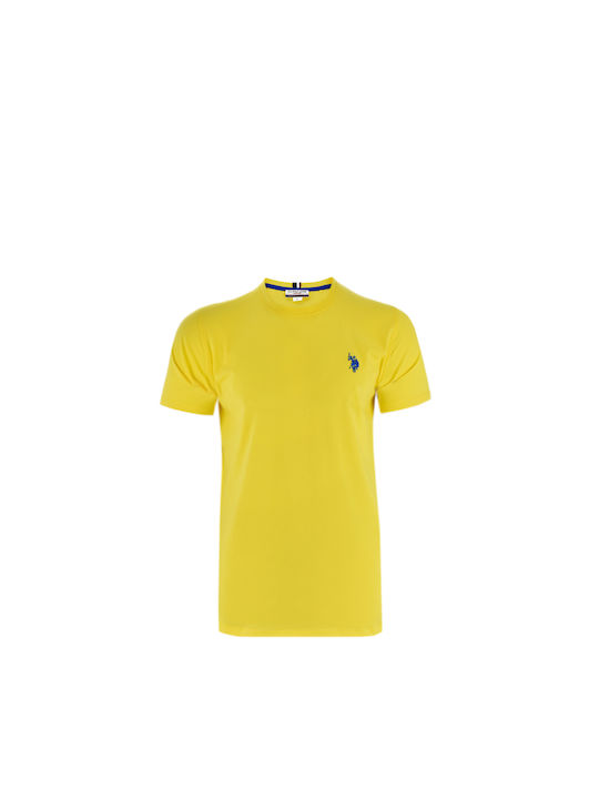 U.S. Polo Assn. T-shirt Bărbătesc cu Mânecă Scurtă Galben