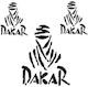 Moto Discovery Αυτοκόλλητα Σετ Dakar Μαύρο