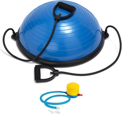 25566-69 Balance Ball mit Reifen und Trompete Blau mit Durchmesser 60cm