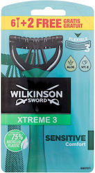 Wilkinson Sword Xtreme 3 Sensitive Comfort 3 Λεπίδων 8τμχ Wilkinson Sword Xtreme 3 Sensitive Comfort 3 Λεπίδων 8τμχ