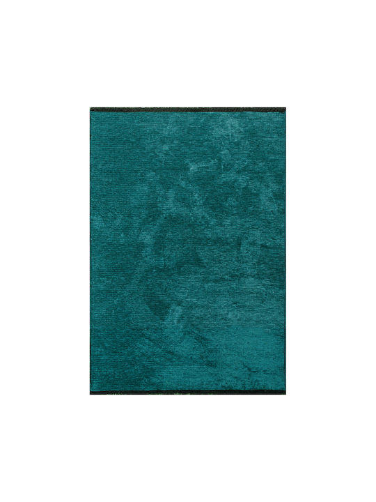 Beauty Home 9330 Summer Rectangular Rug with Fringes Petrol Blue