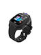 Y31 Kinder Smartwatch mit GPS und Kautschuk/Plastik Armband Schwarz