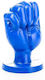 All Black All Blue Fist Dildo With Suction Cup Blue 13cm