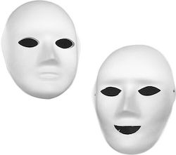 Carnavalista Bastelmaske in Weiß Farbe