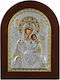 Prince Silvero Saint Icon Panagia Amolyntos Silver 20x26cm