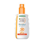 Garnier Ambre Solaire Invinsible Protect Tan Vitamina E și caroten Rezistentă la apă Crema protectie solara Loțiune pentru Corp SPF30 în Spray 200ml