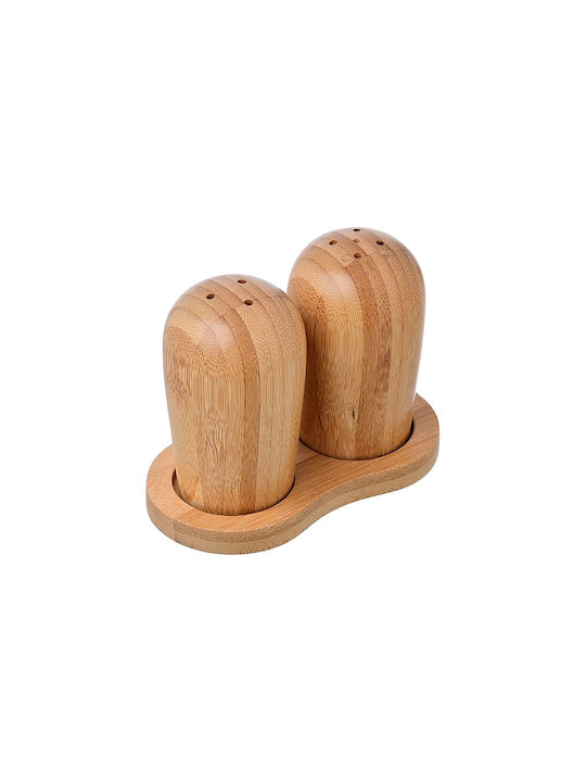 Estia Salt and Pepper Set Wooden with Stand 2pcs